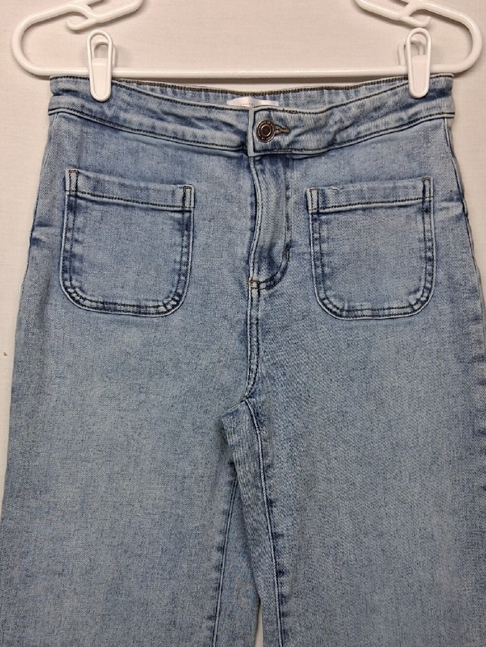 LC Lauren Conrad Light Blue High-Rise Wide-Leg Jeans - Picture 4 of 9